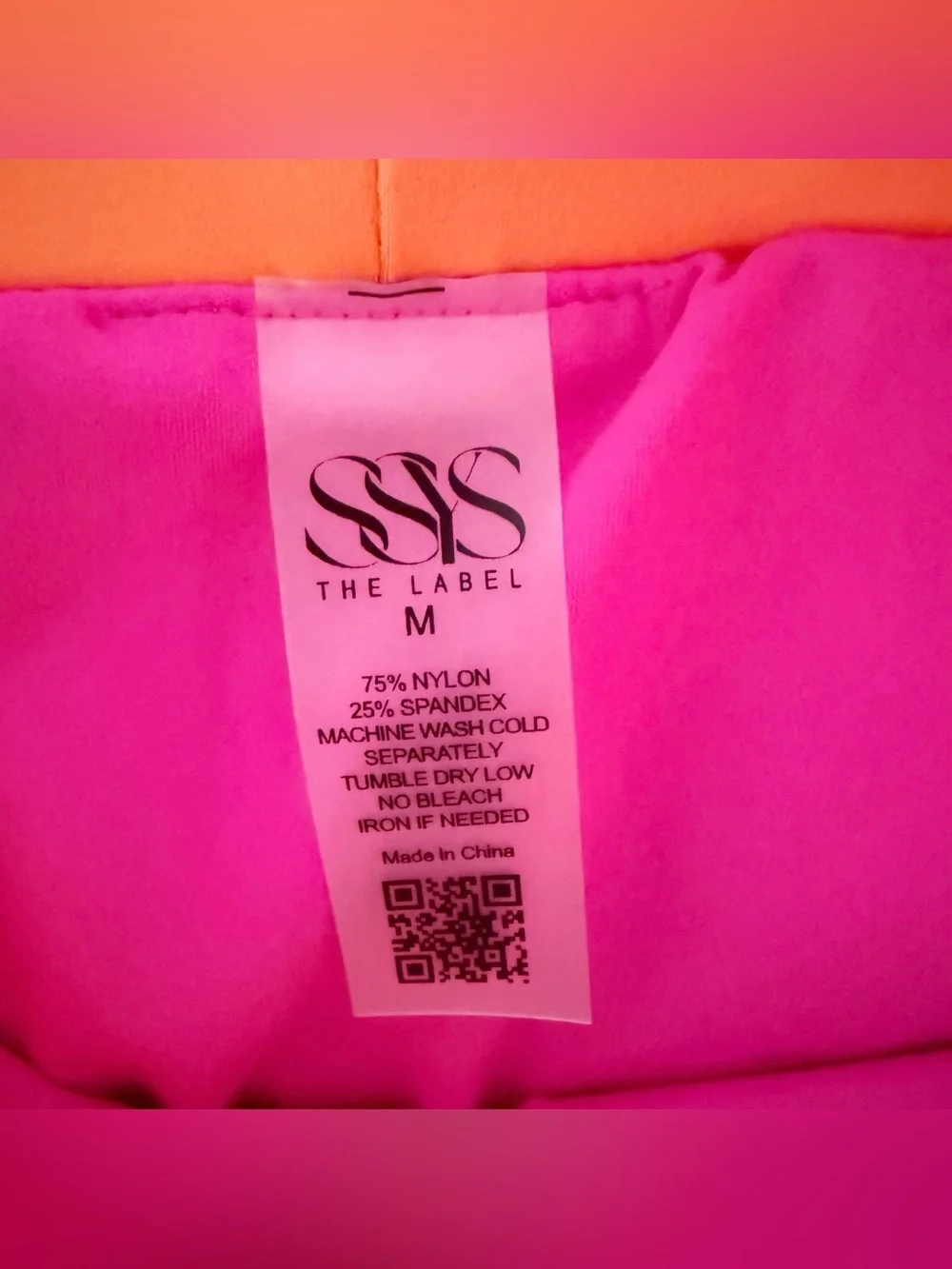 SSYS Pleated Pink w/ Lime Orange Band Tennis Pickleball Skort Size Medium - Picture 6 of 7